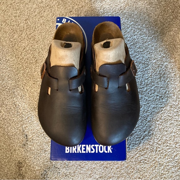 Birkenstock Boston Clogs Habana Oiled Leather Size 36 - Picture 8 of 11